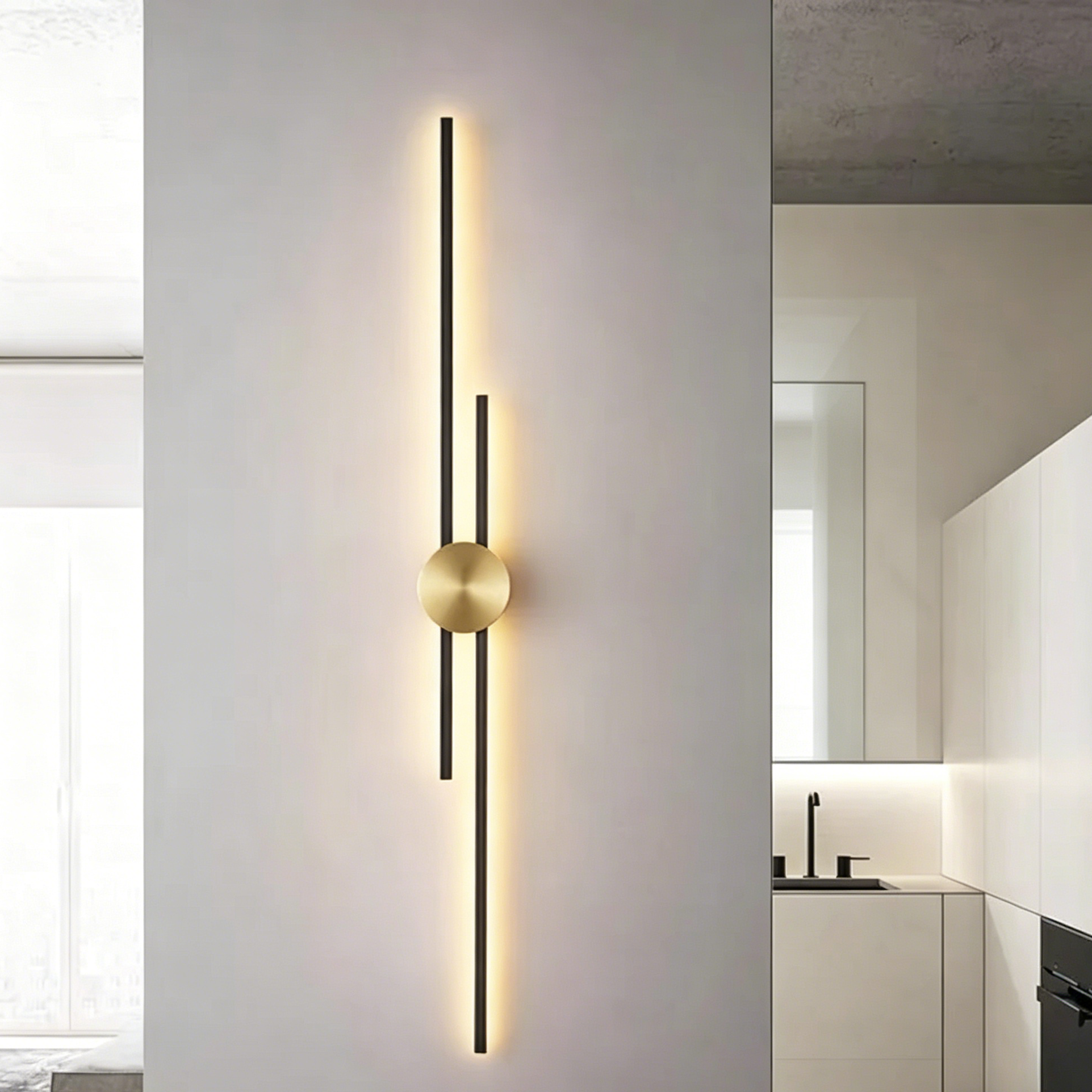 Linea Noir Minimalist Wall Sconce