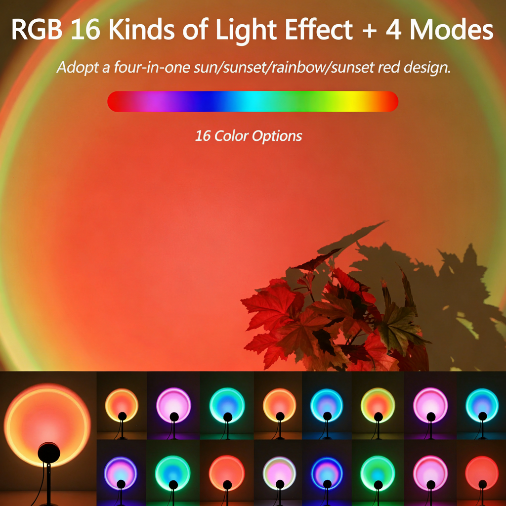 Luna Sunset Projection Lamp