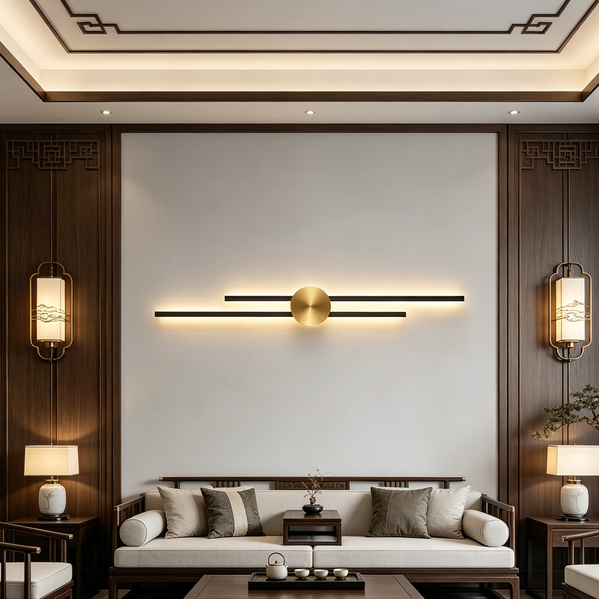 Linea Noir Minimalist Wall Sconce