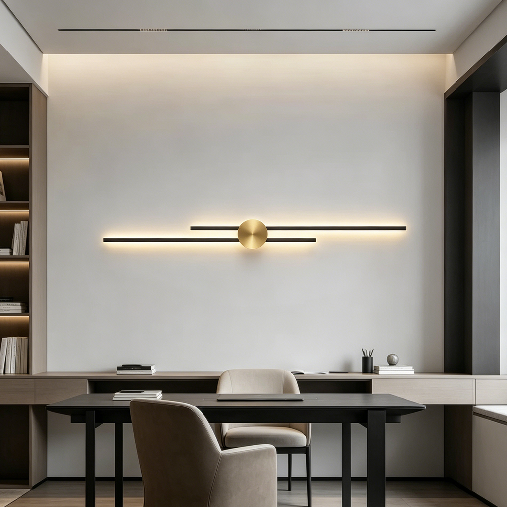 Linea Noir Minimalist Wall Sconce