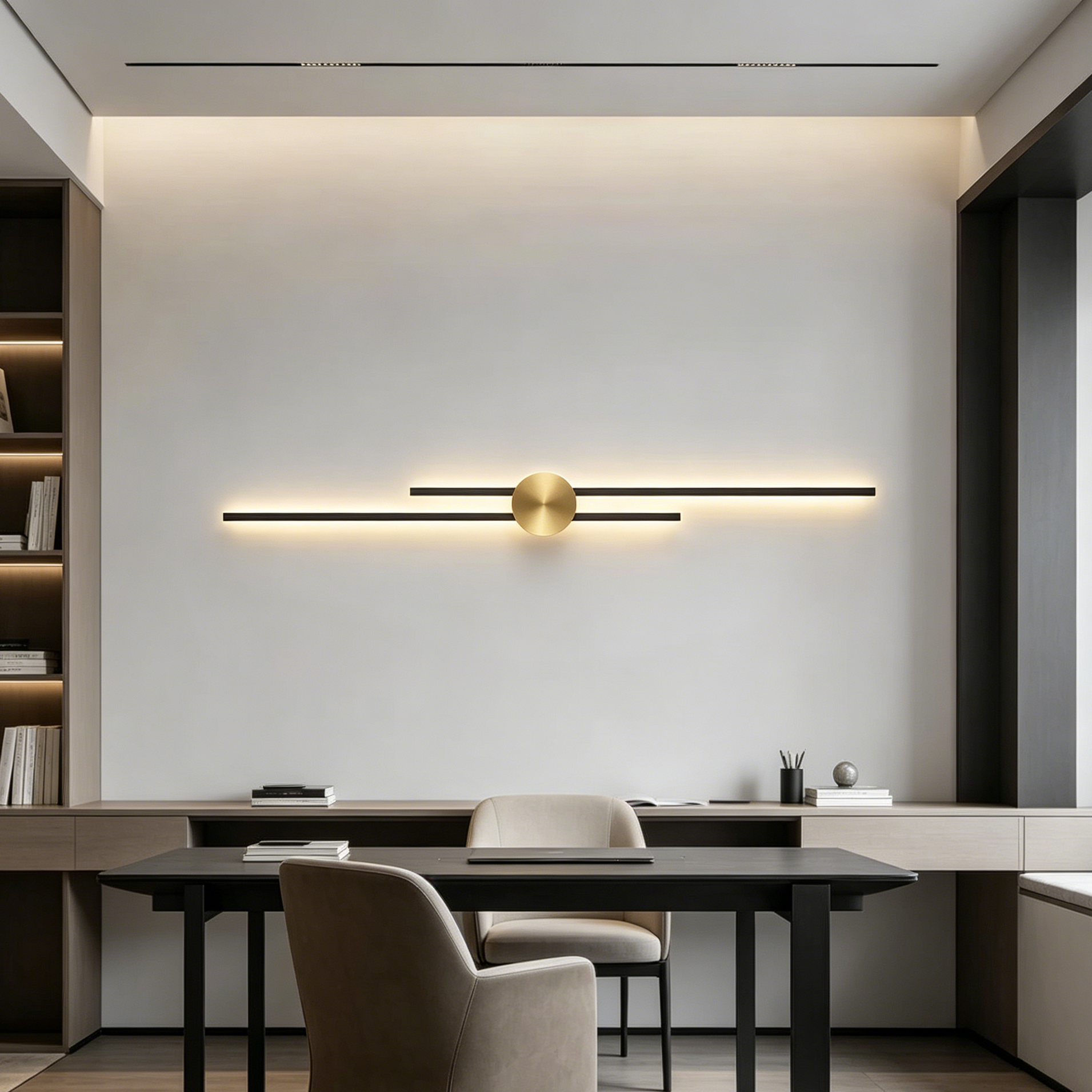 Linea Noir Minimalist Wall Sconce