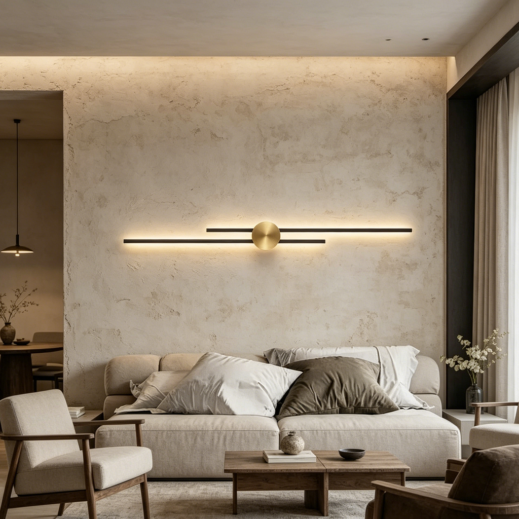 Linea Noir Minimalist Wall Sconce