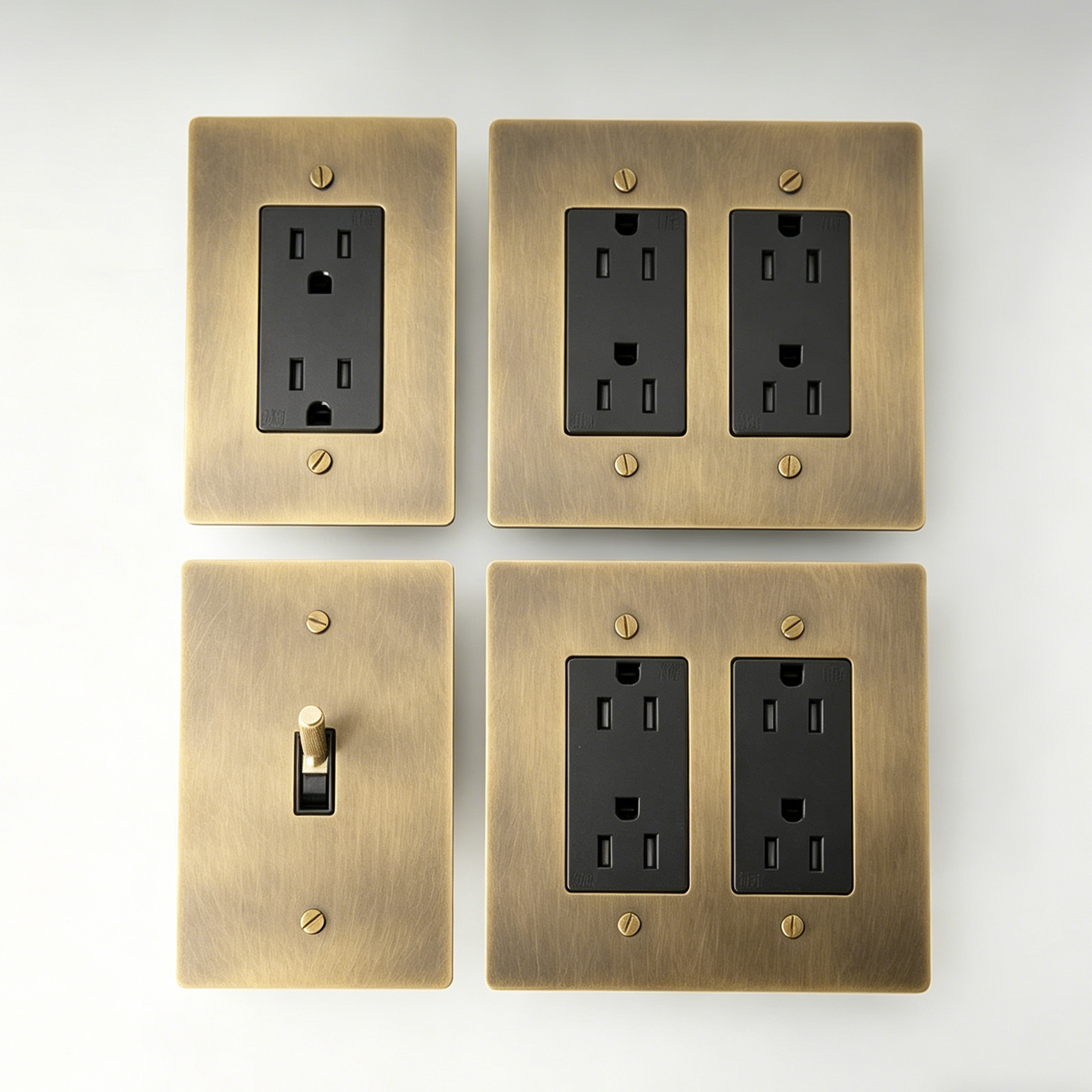 Retro Brass Electrical Kit