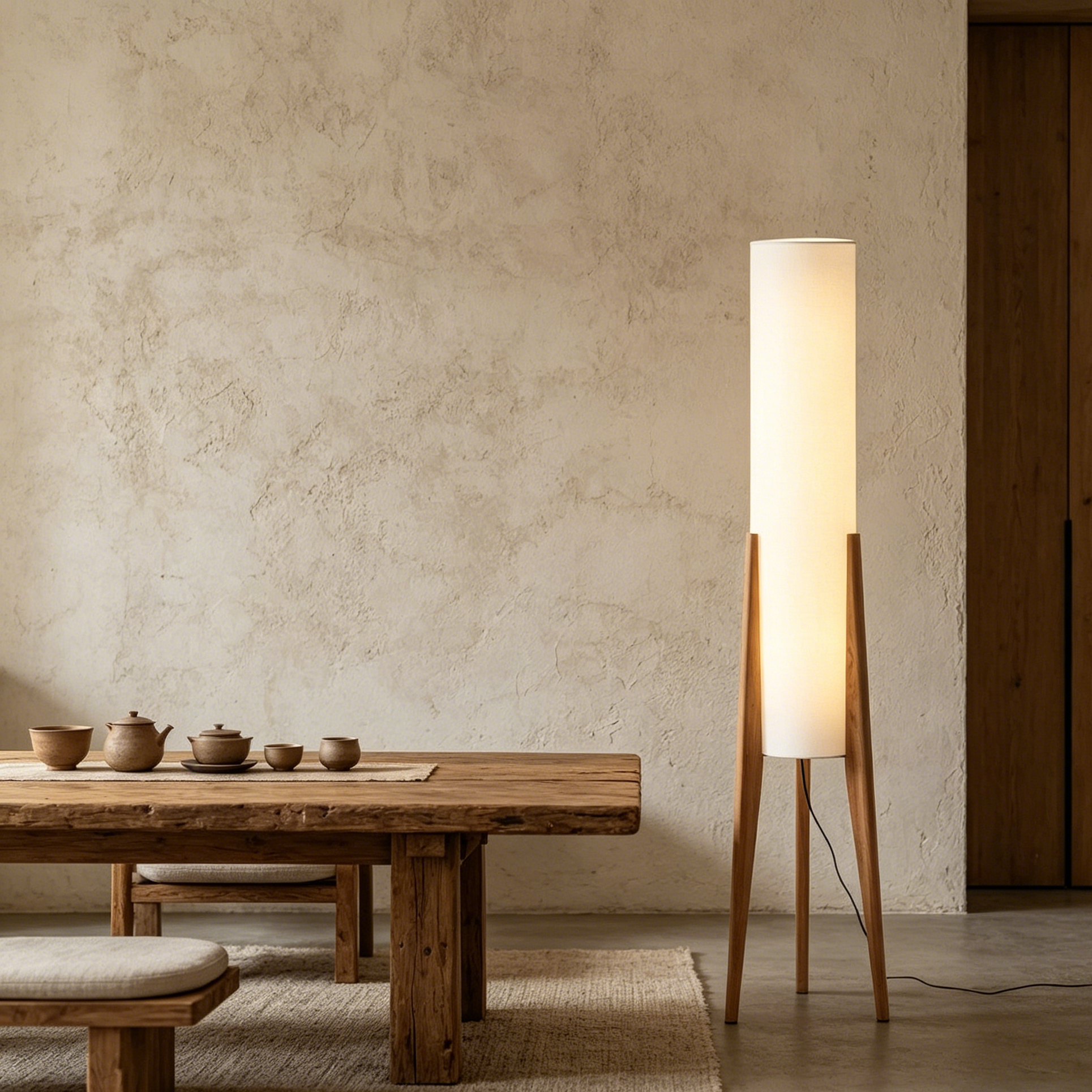 Kiyora Wood Floor Lamp