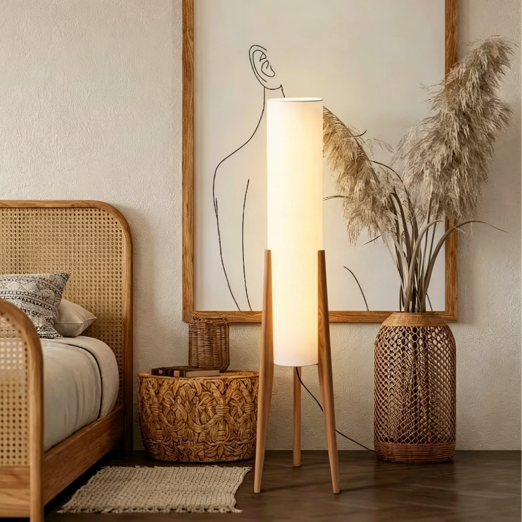 Kiyora Wood Floor Lamp