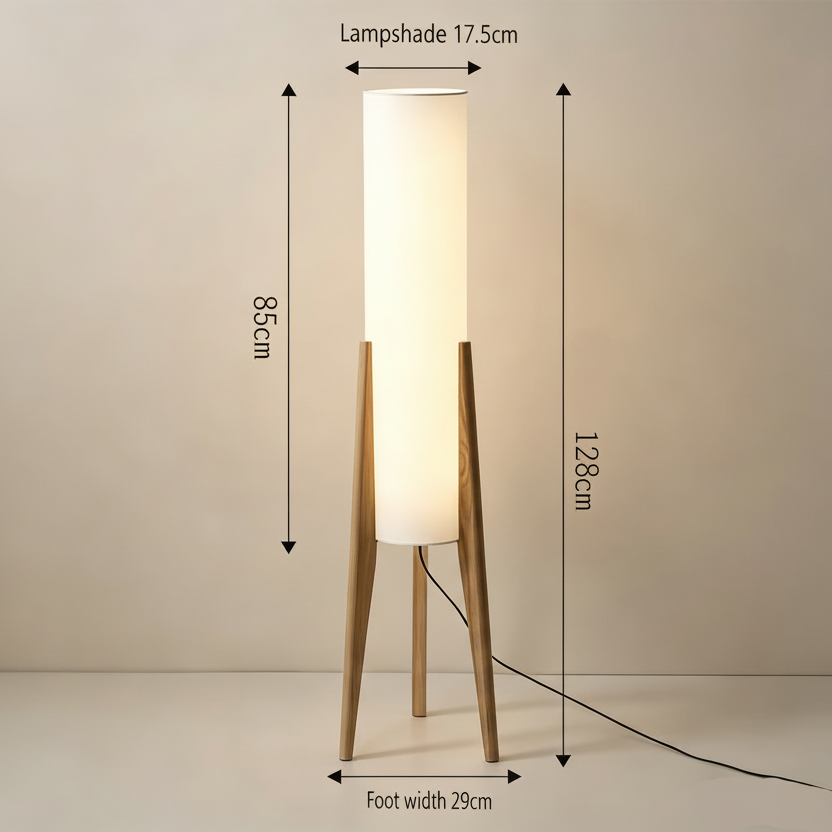 Kiyora Wood Floor Lamp