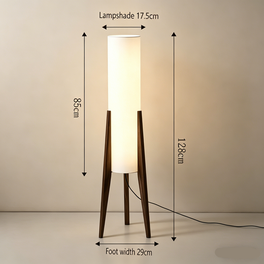 Kiyora Wood Floor Lamp