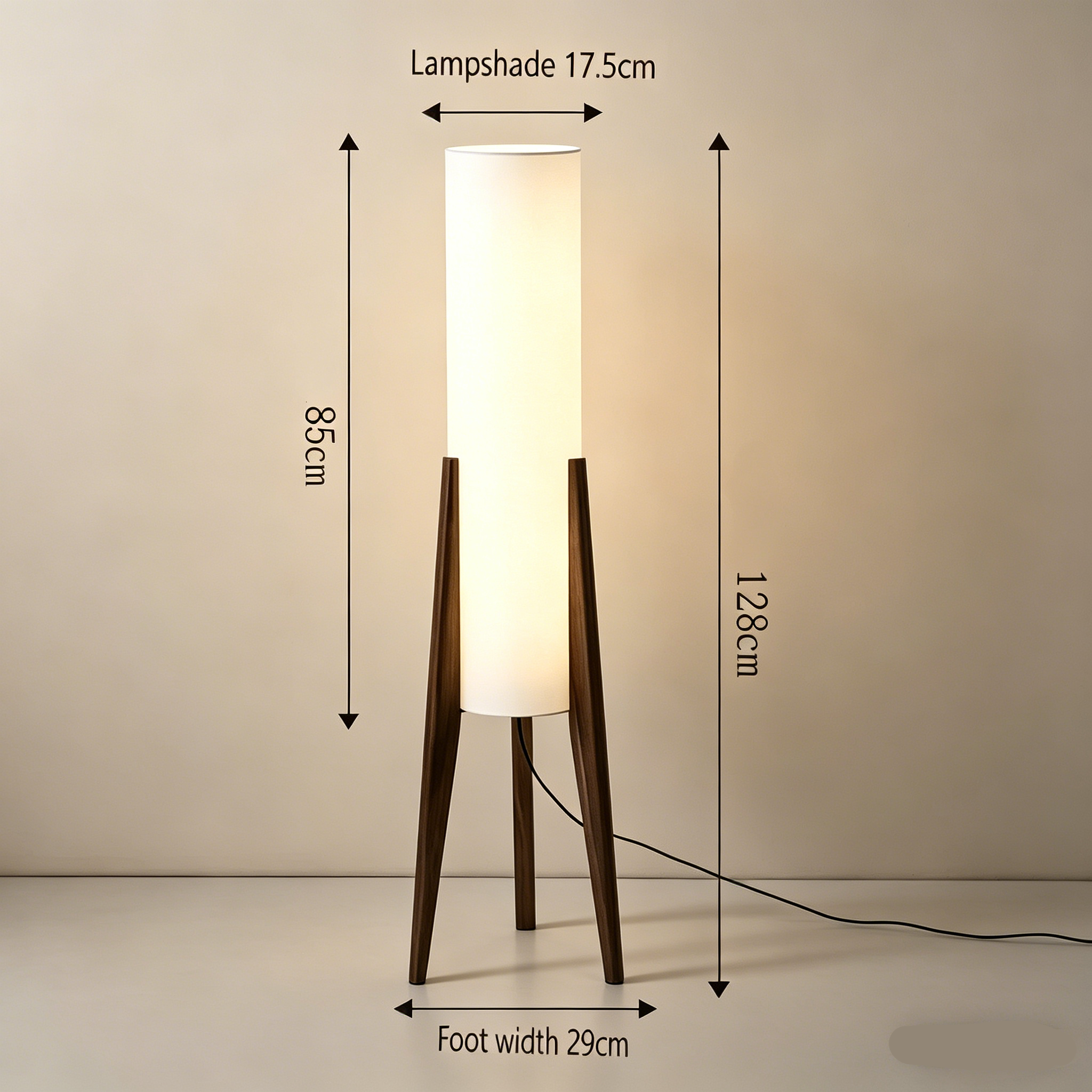 Kiyora Wood Floor Lamp