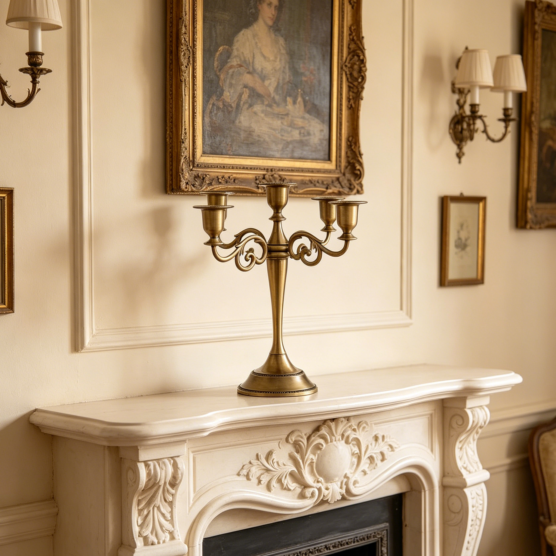 Valeria Brass Candle Holder
