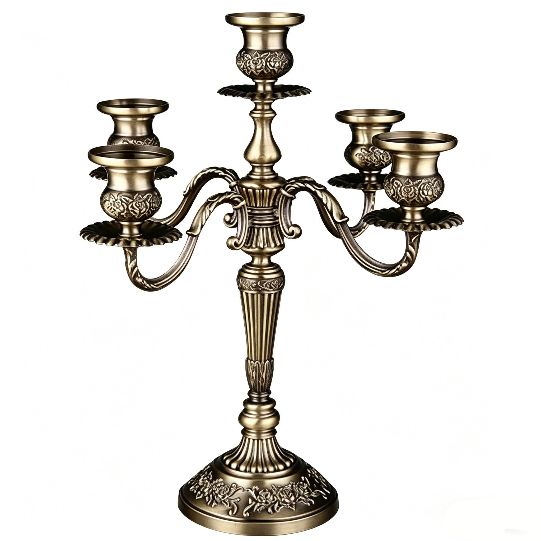Valeria Brass Candle Holder