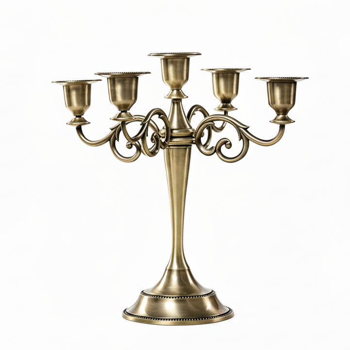 Valeria Brass Candle Holder