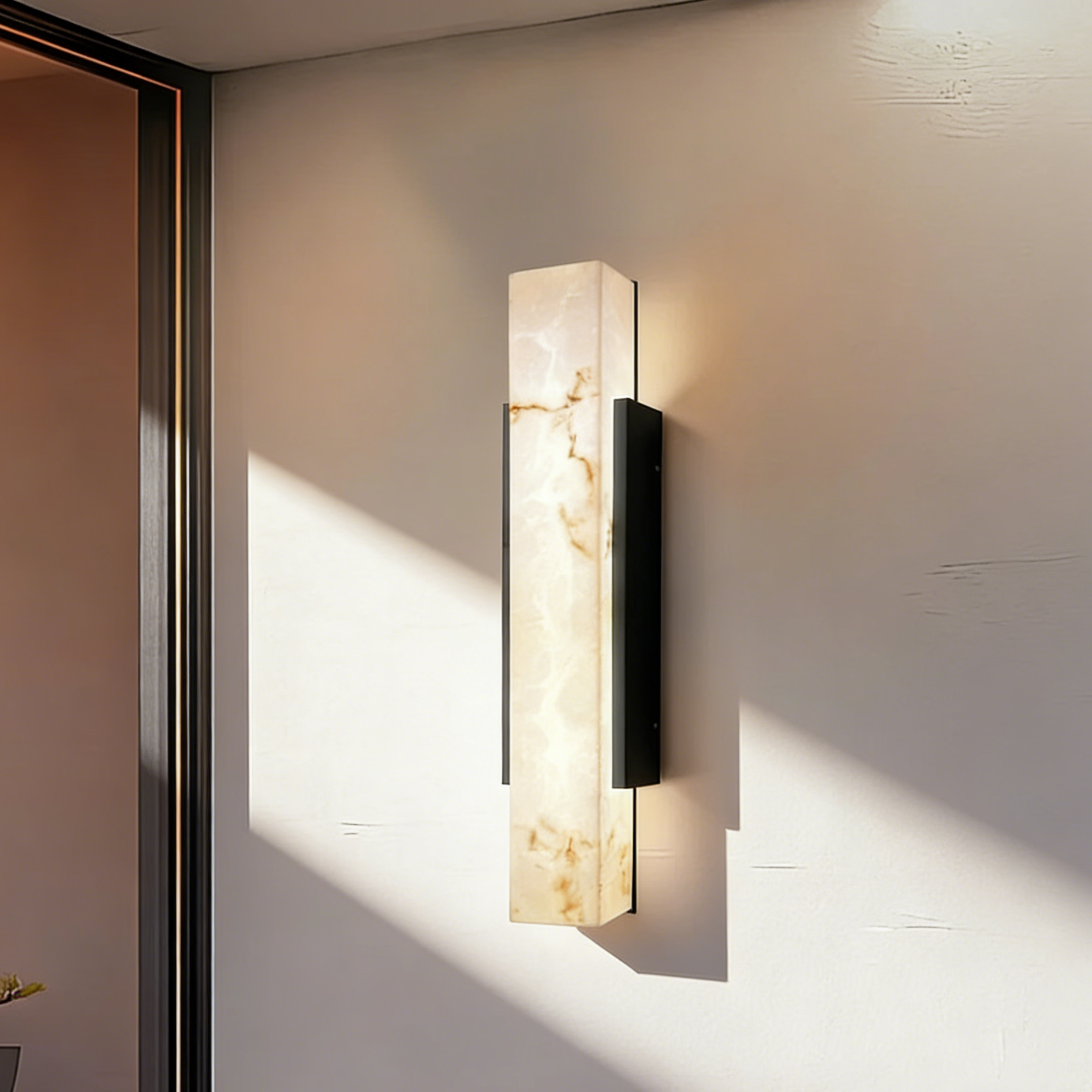 Kaia Marble Outdoor Wall Light