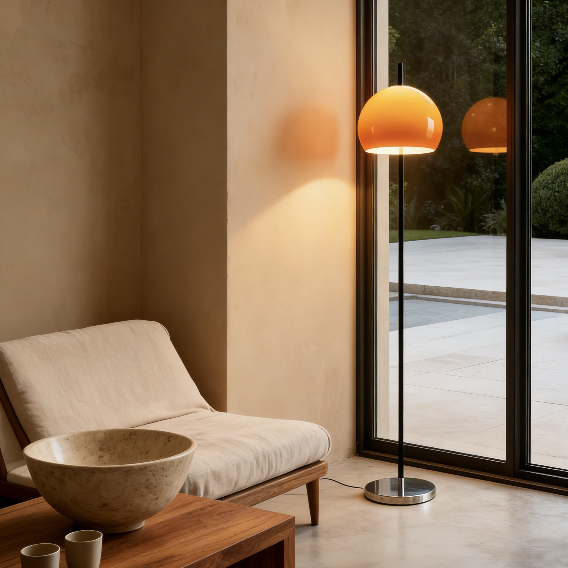 Luca Glass Floor Lamp