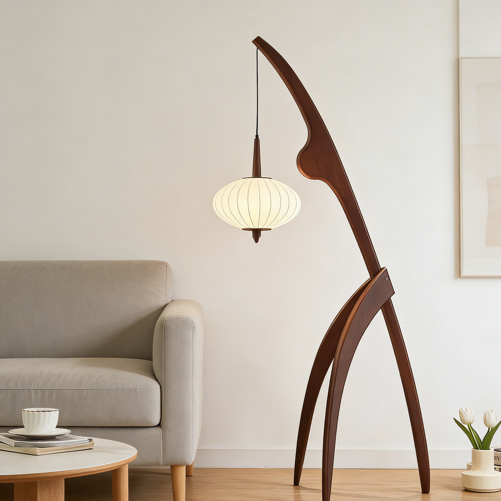 Ren Wooden Wabi-Sabi Floor Lamp