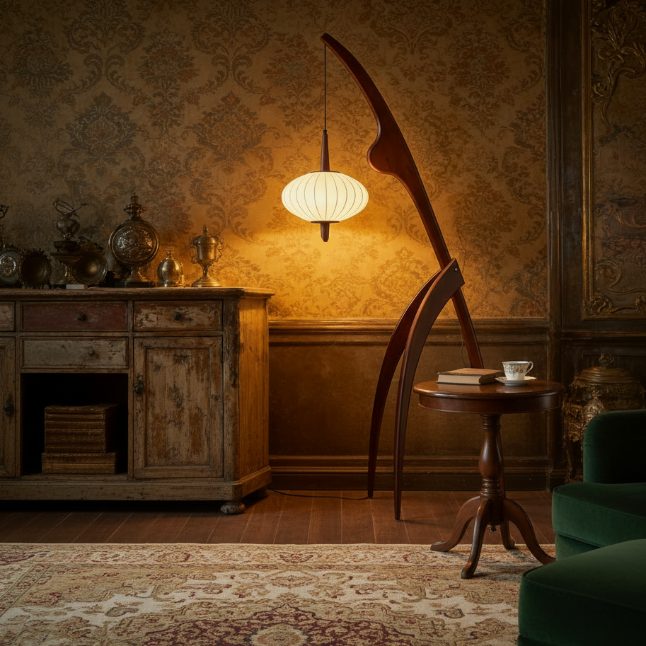 Ren Wooden Wabi-Sabi Floor Lamp