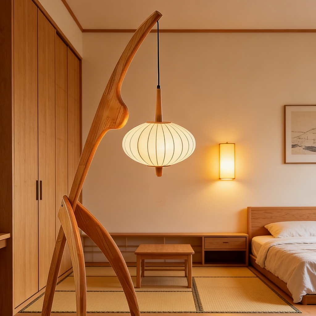 Ren Wooden Wabi-Sabi Floor Lamp