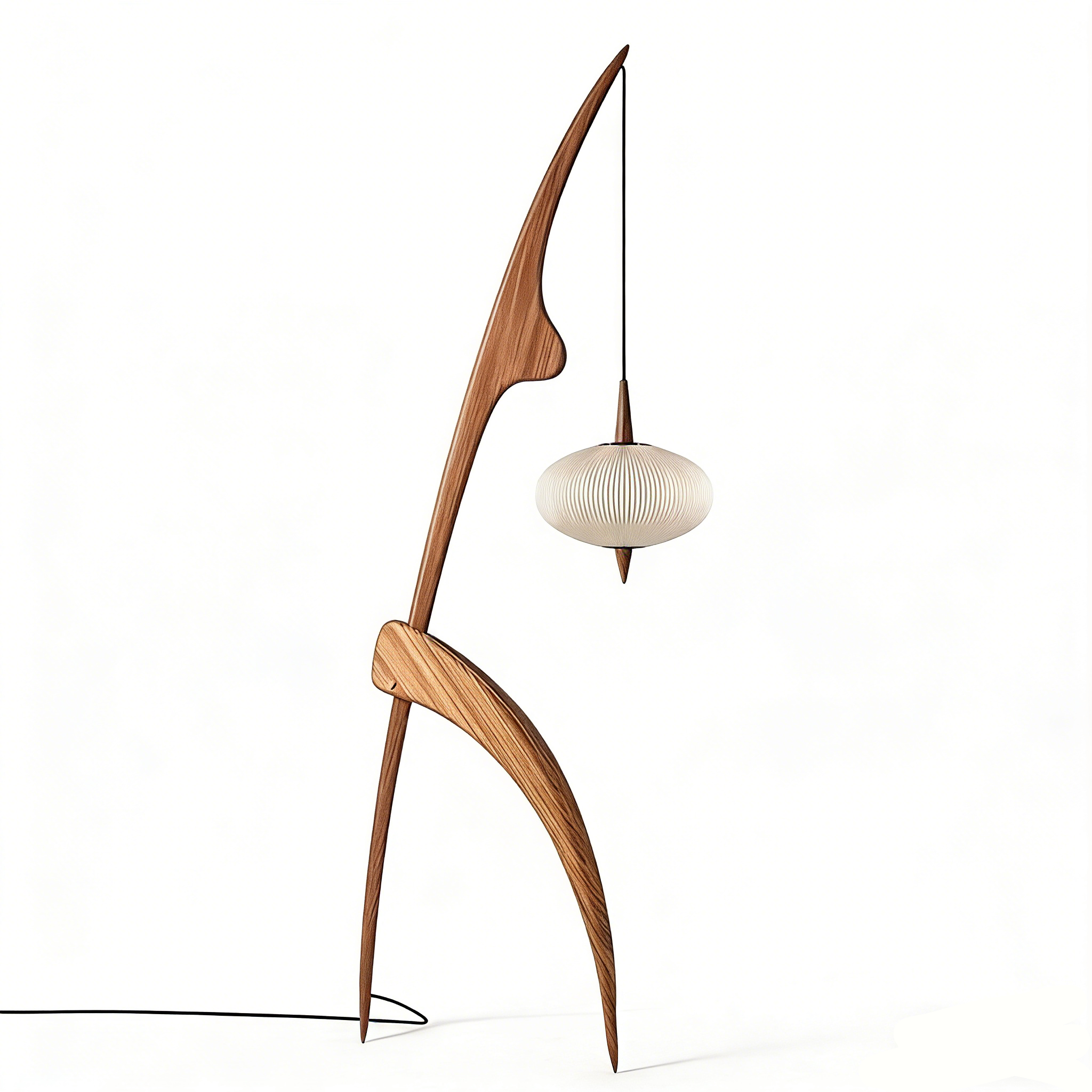 Ren Wooden Wabi-Sabi Floor Lamp