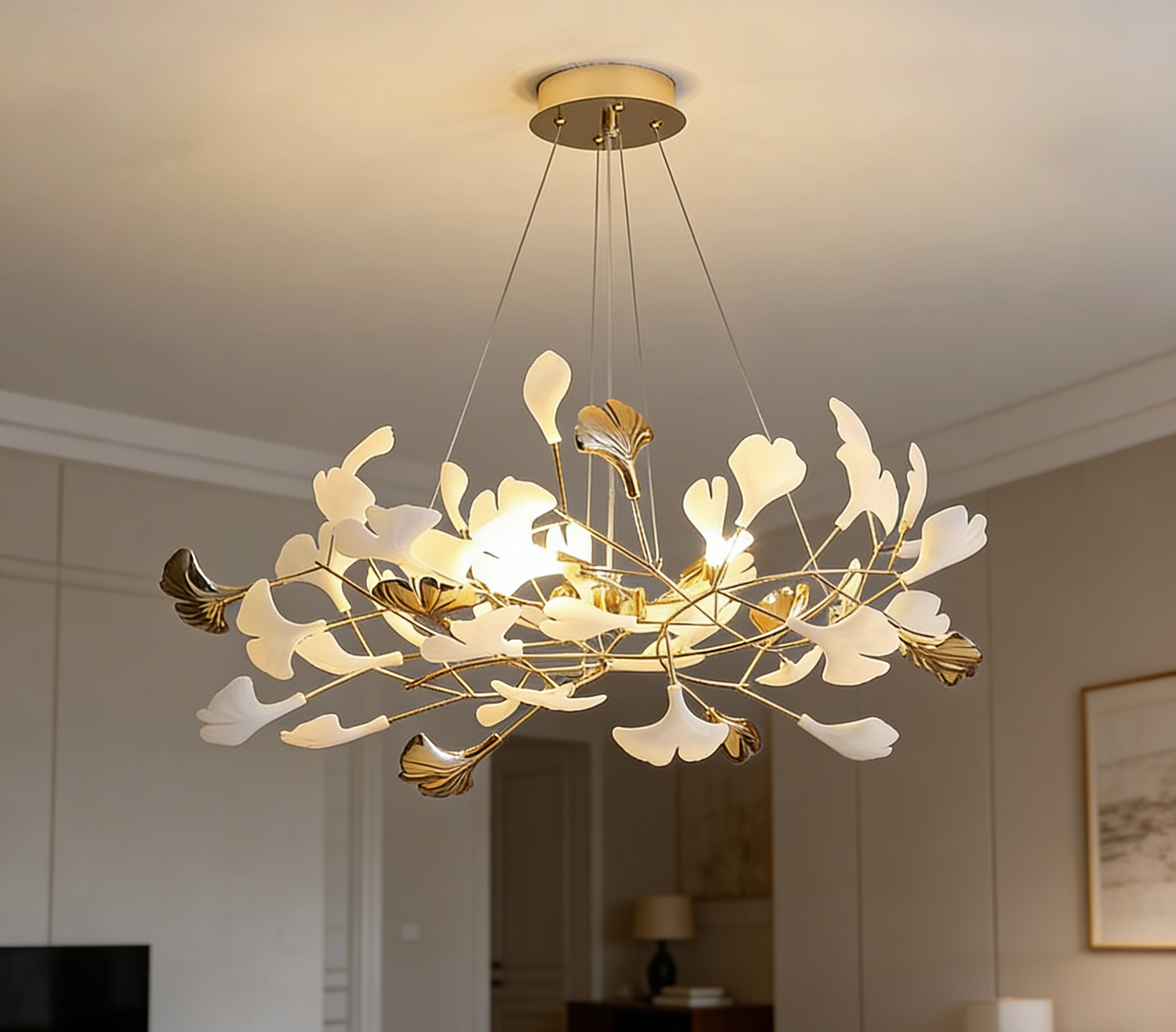 Celeste Gingko Chandelier