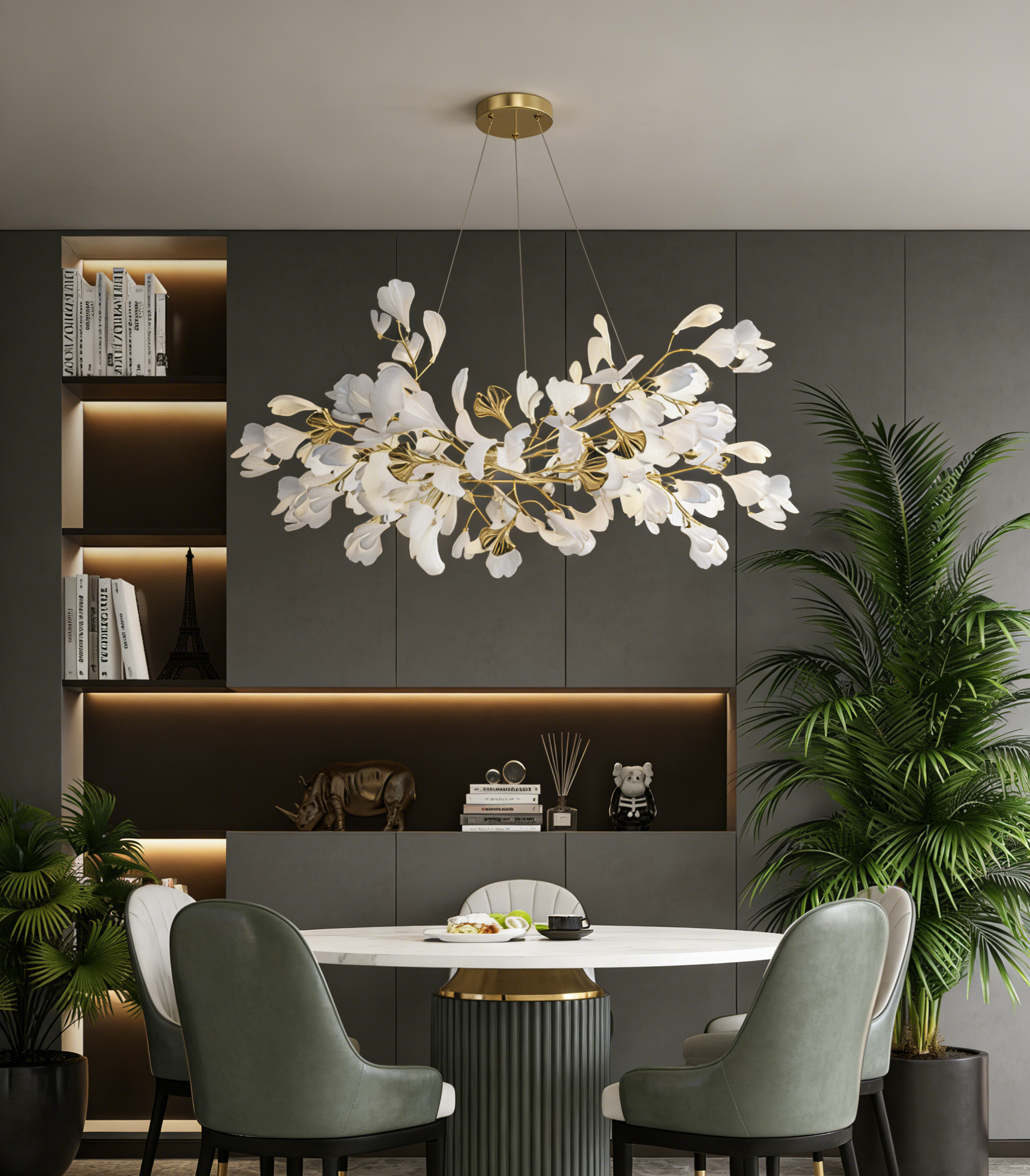 Celeste Gingko Chandelier