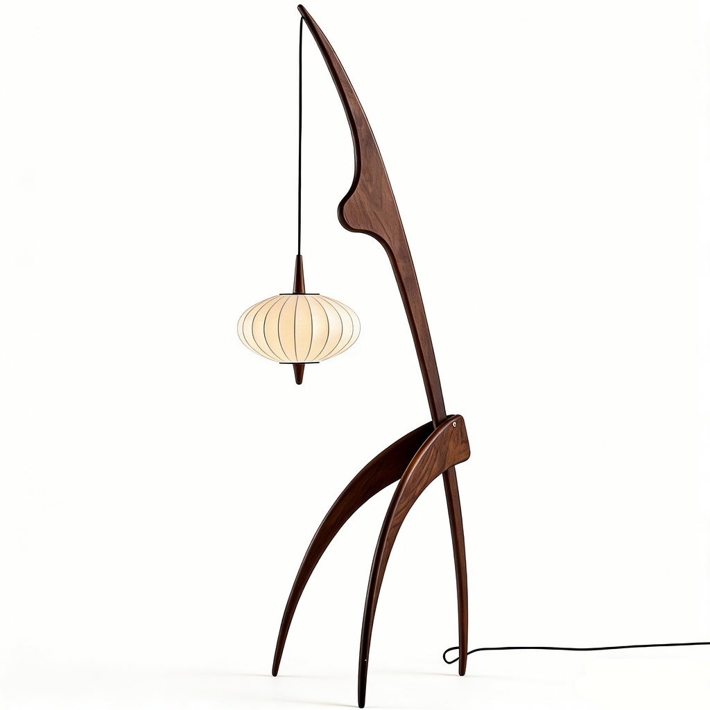 Ren Wooden Wabi-Sabi Floor Lamp