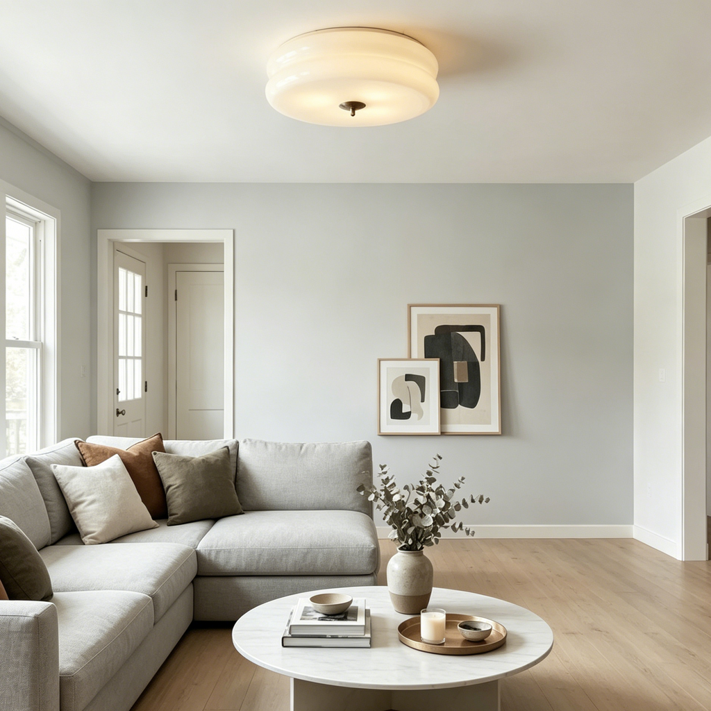 Claira Art Deco Glass Ceiling Light