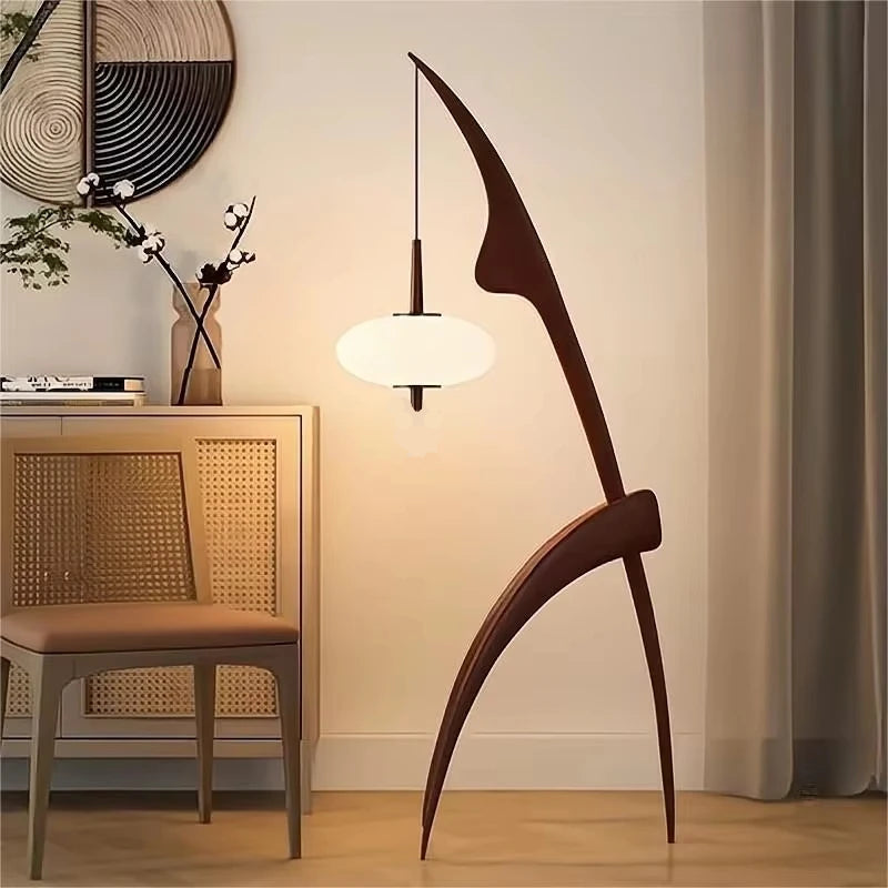 Ren Wooden Wabi-Sabi Floor Lamp