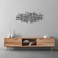 Grid Minimalist Black Metal Wall Art Decor