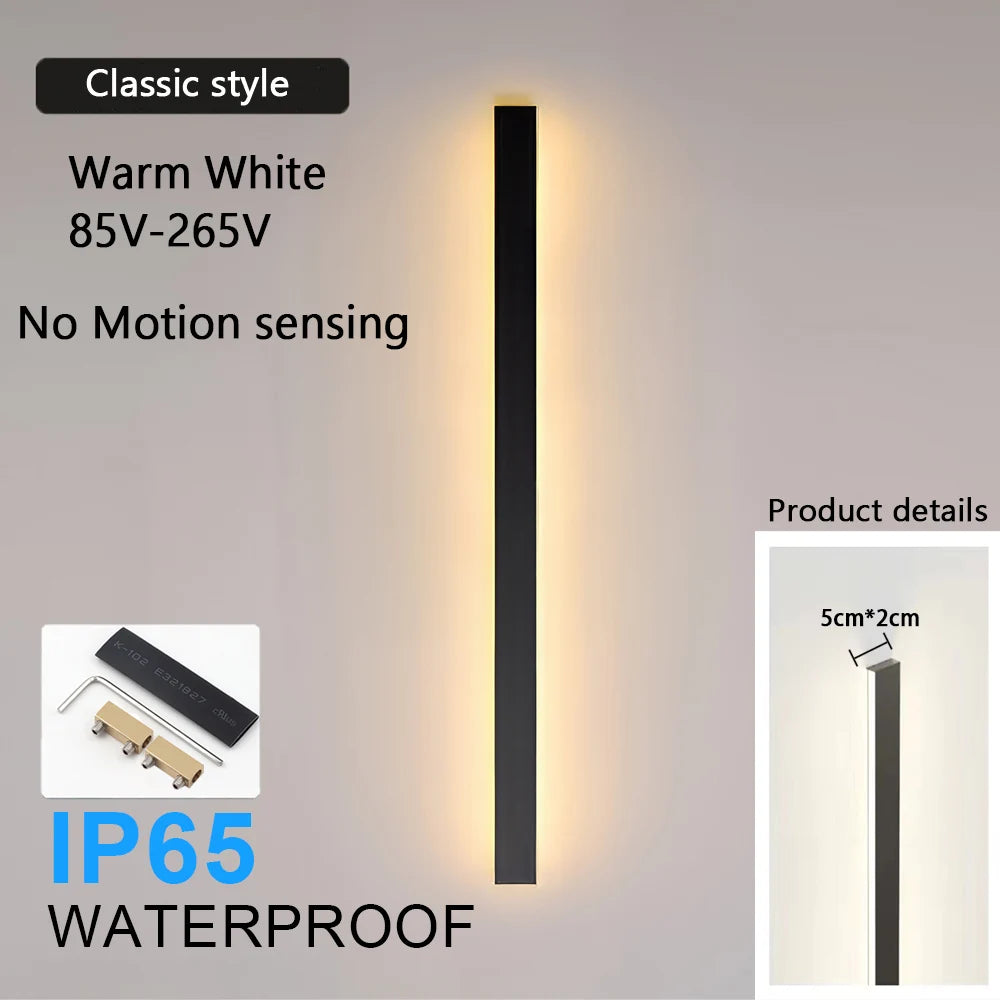 Kaito Linear Outdoor Wall Light