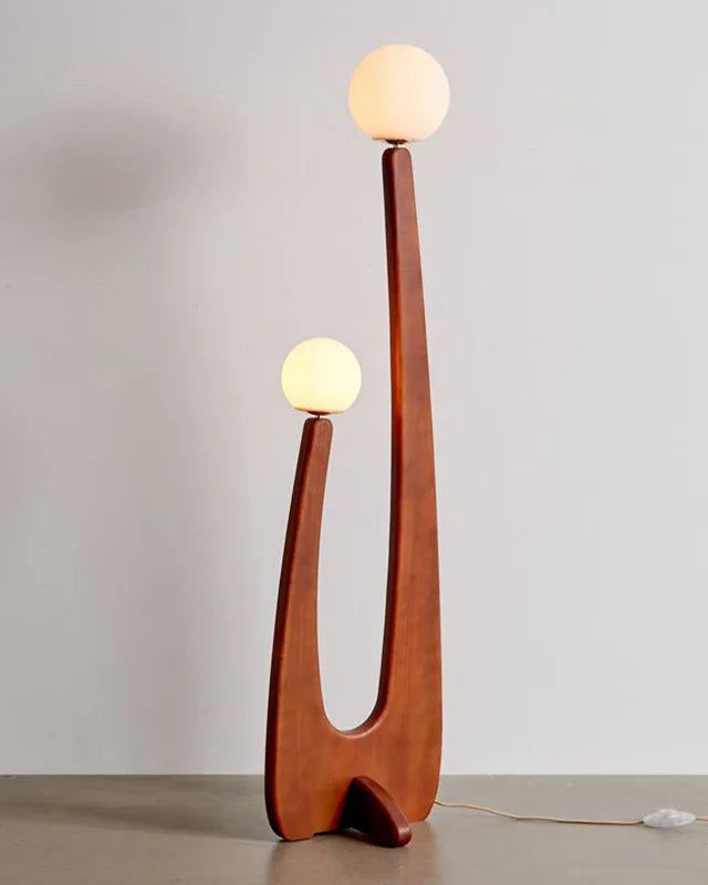 Sora Walnut Floor Lamp